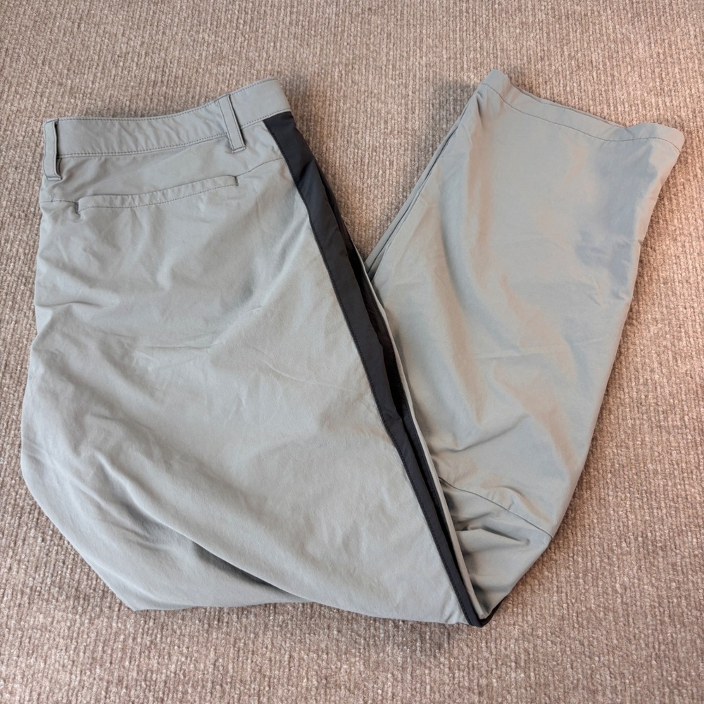 Oakley Mens Regular Fit Performance Tech Pants Gray Charcoal Size 36x30